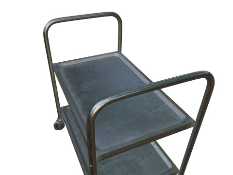 MedicalLab Cart 02 - Game Ready PBR Modelo 3D