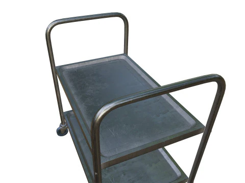 MedicalLab Cart 02 - Game Ready PBR 3D Model