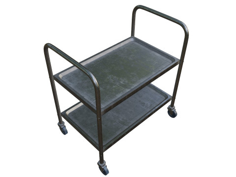 MedicalLab Cart 02 - Game Ready PBR Modelo 3D