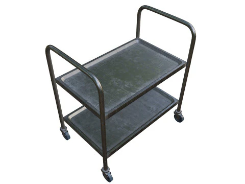 MedicalLab Cart 02 - Game Ready PBR 3D Model