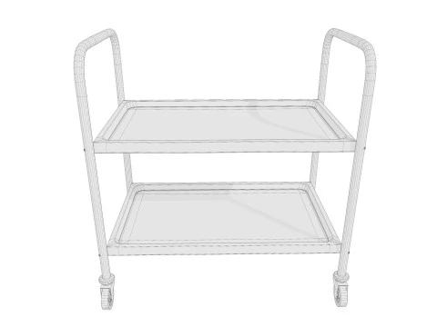 MedicalLab Cart 02 - Game Ready PBR 3D Model