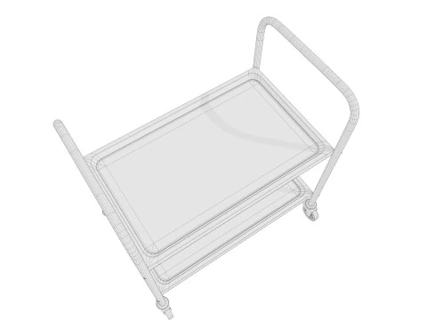 MedicalLab Cart 02 - Game Ready PBR 3D Model