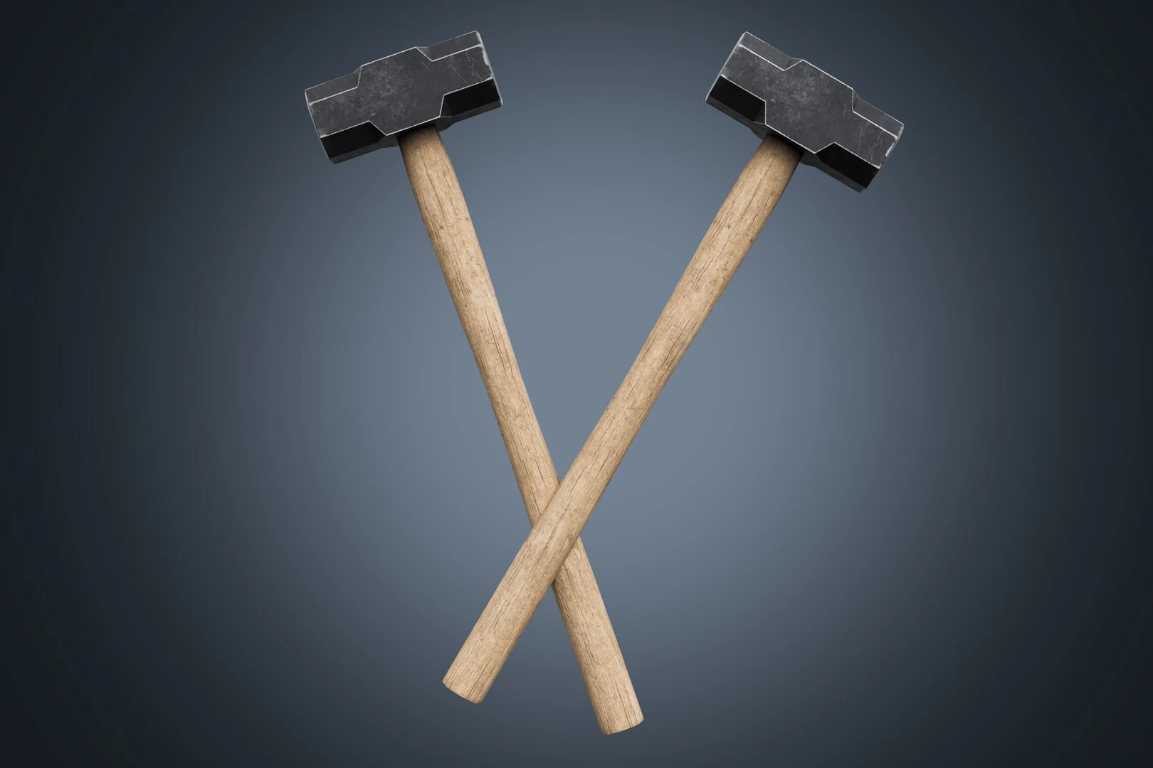 Sledge Hammer 3D Model .c4d .max .obj .3ds .fbx .stl .blend 
