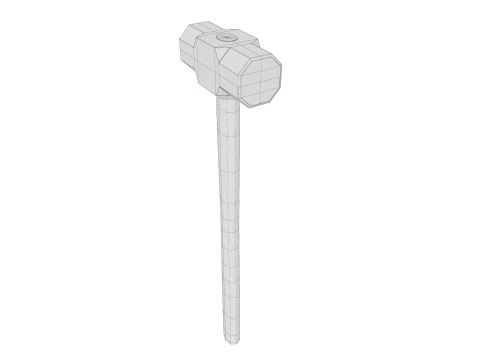 Sledge Hammer 3D Model