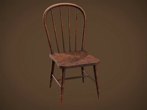 Table and chairs 3D Model