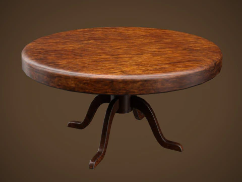 Table and chairs 3D Model