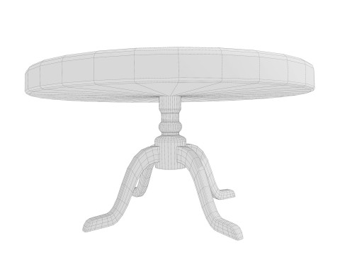 Table and chairs 3D Модель
