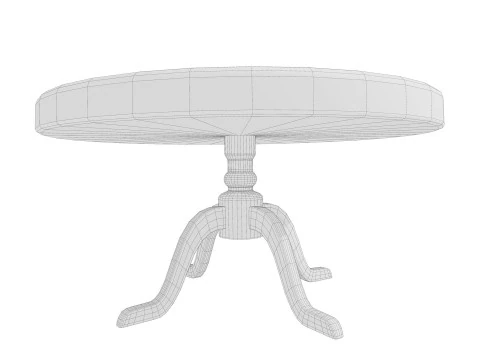 Table and chairs 3D Model