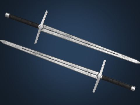 Sword PBR Game-Ready Model 3D