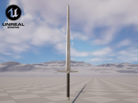 Sword PBR Game-Ready Model 3D