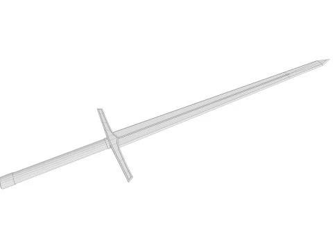 Sword PBR Game-Ready 3D Model
