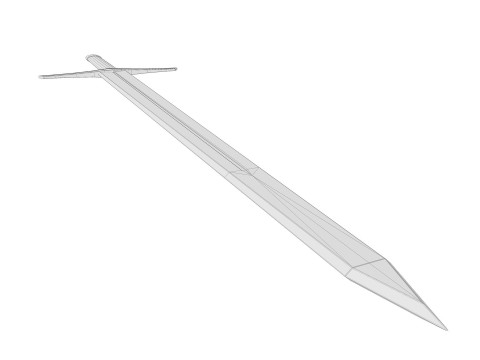 Sword PBR Game-Ready Model 3D