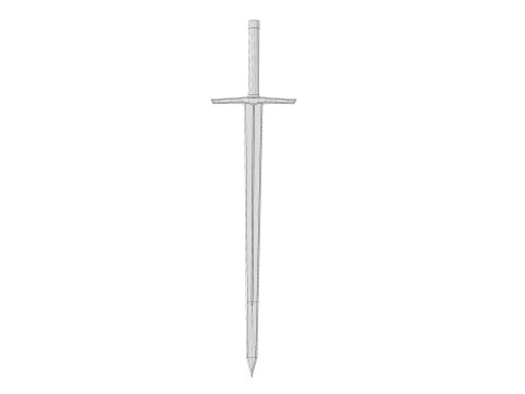 Sword PBR Game-Ready Model 3D