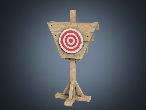 Practice Dummy PBR Game Ready 3D Model