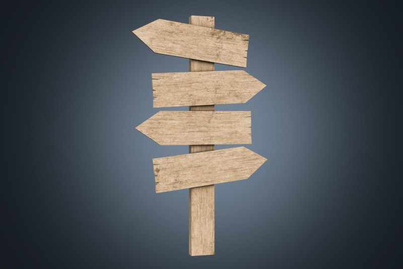 Signboards wooden 02 low-poly 3Dモデル .c4d .max .obj .3ds .fbx .stl .blend 