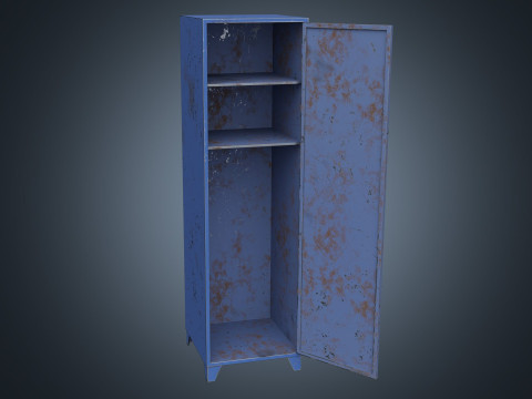 Lockers PBR Model 3D