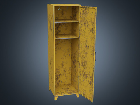 Lockers PBR Model 3D
