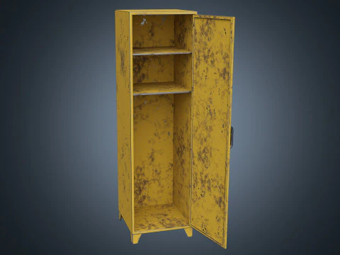 Lockers PBR 3D Model