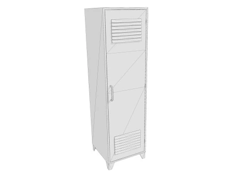Lockers PBR 3D Model