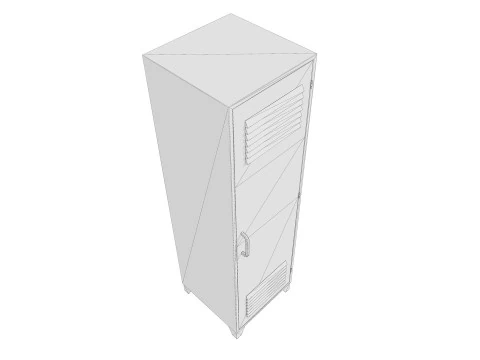 Lockers PBR 3D Model