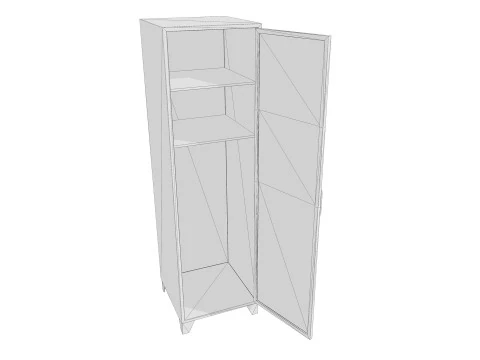 Lockers PBR 3D Model