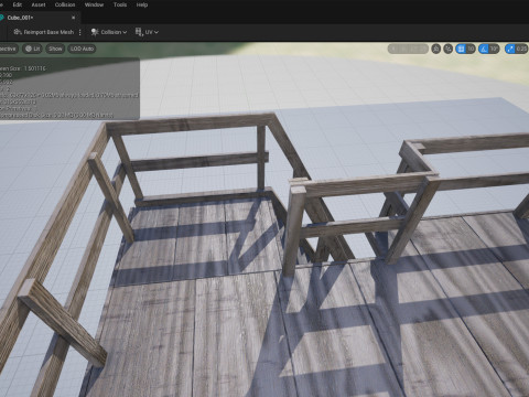 Lookout tower PBR Low-poly 3Dモデル