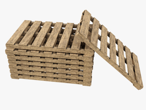 Wooden Pallet Modelo 3D