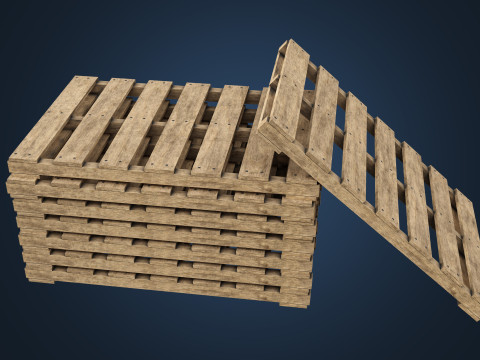 Wooden Pallet 3D Модель