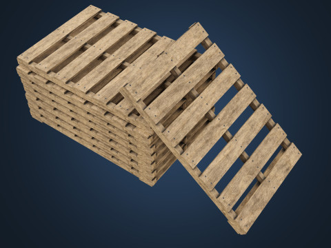 Wooden Pallet 3D Модель