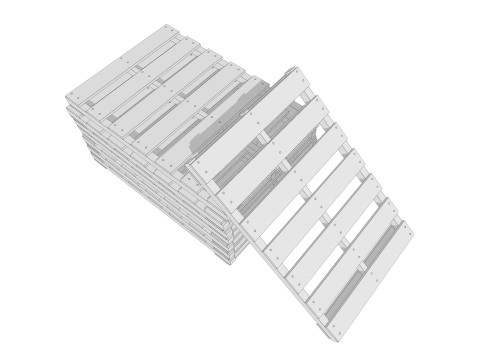 Wooden Pallet 3D Модель