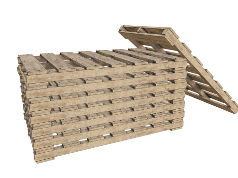 Wooden Pallet 3D Модель