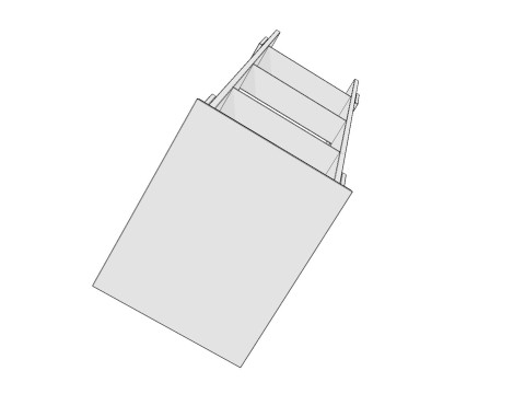 Wooden stepladder PBR low-poly 3Dモデル