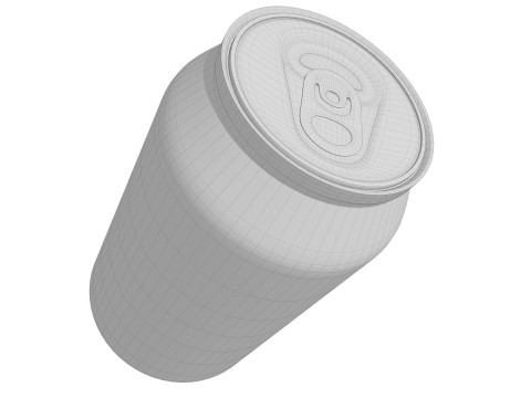 Soda can 350ml 3D Model