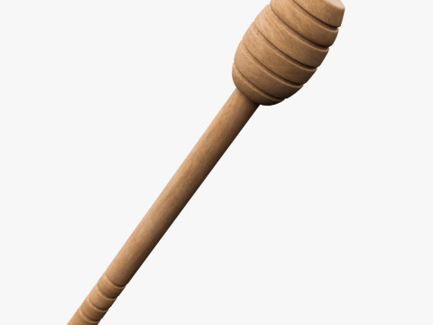 Honey Dipper Stick 3D Model