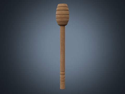 Honey Dipper Stick 3D Model