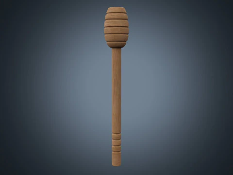 Honey Dipper Stick 3D Model