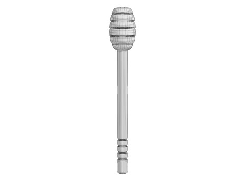 Honey Dipper Stick 3D Model