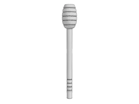 Honey Dipper Stick 3D Model