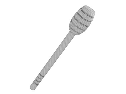 Honey Dipper Stick 3D Model