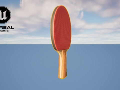 Table Tennis Paddle Model 3D