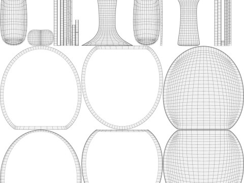 Table Tennis Paddle Model 3D