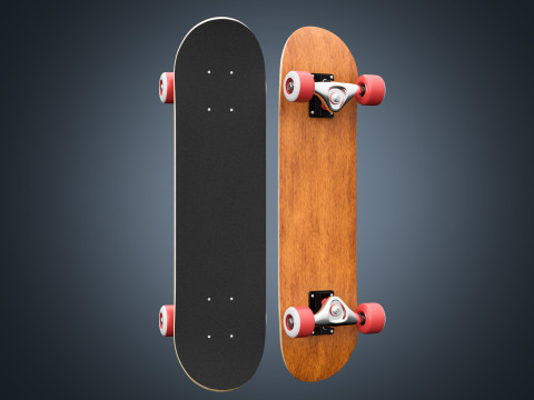 Realistic Skateboard 01 3Dモデル