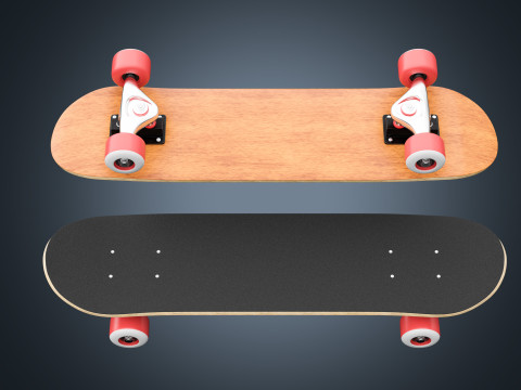 Realistic Skateboard 01 3Dモデル