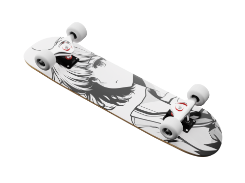 Skateboard 02 Modello 3D