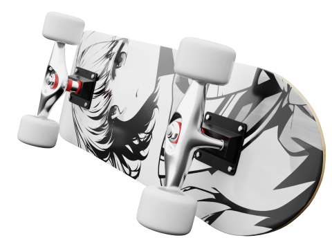 Skateboard 02 Modello 3D