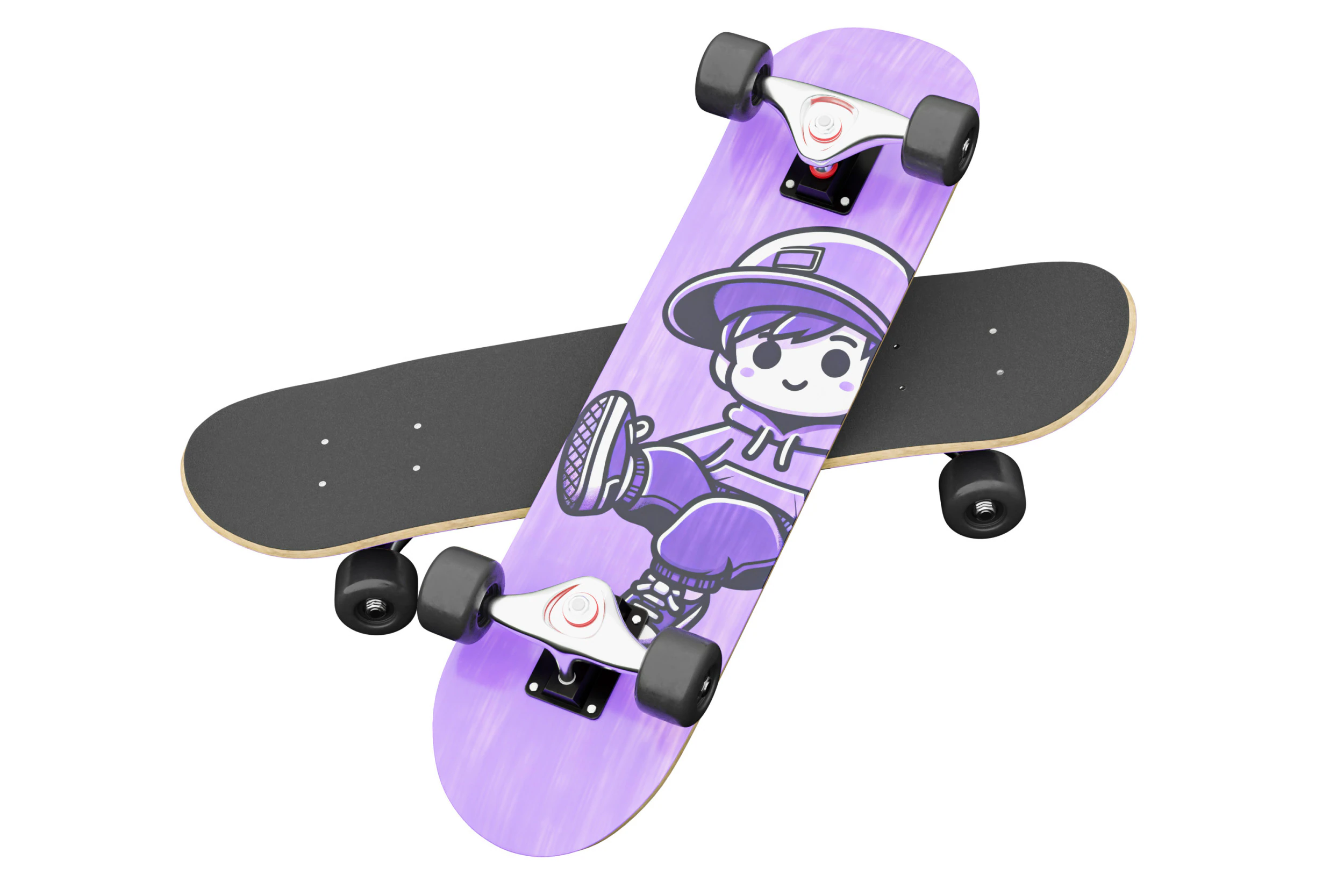 Skateboard 06 3D Model .c4d .max .obj .3ds .fbx .stl .blend 