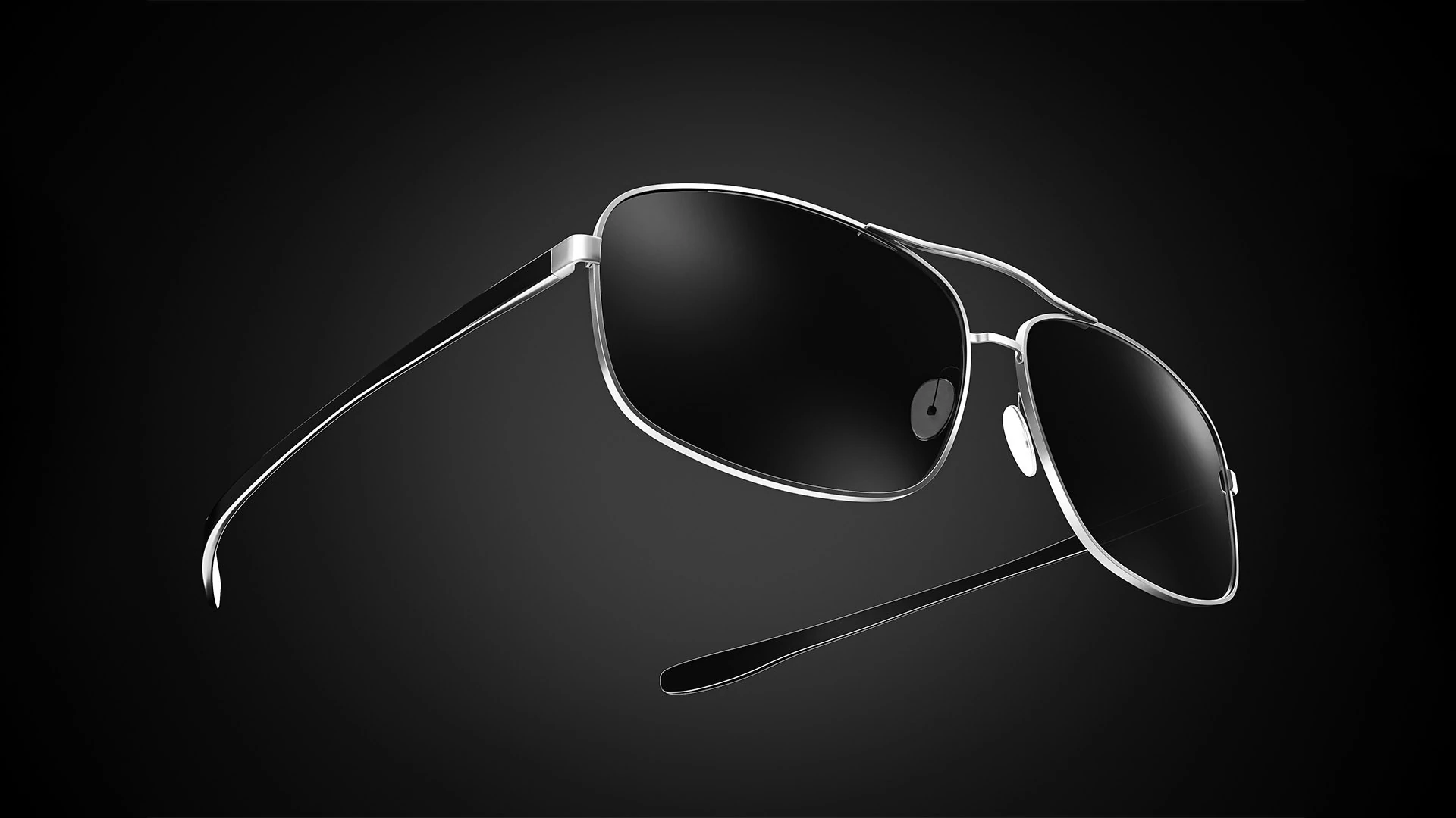 Aviator sunglasses 3D Model .c4d .max .obj .3ds .fbx .stl .blend 