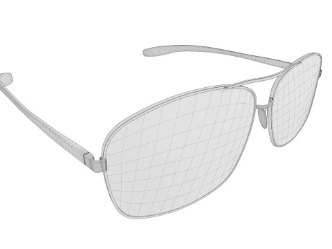 Aviator sunglasses 3Dモデル
