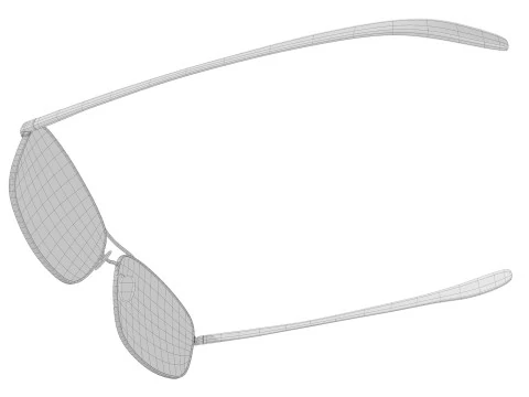 Aviator sunglasses 3D Model