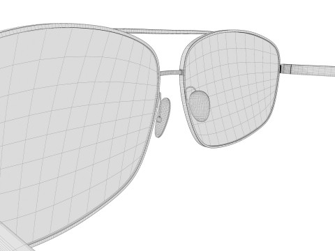 Aviator sunglasses 3Dモデル